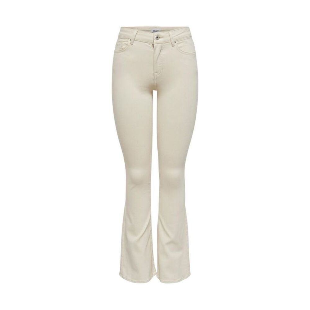 Only Cream Cotton Bootcut Women's Jeans